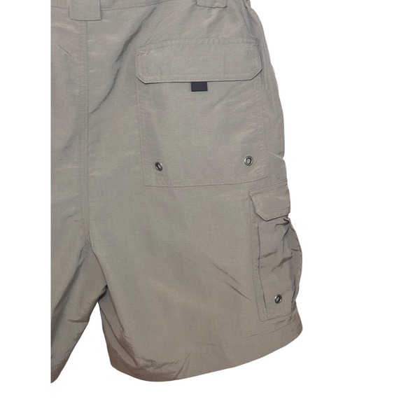 World Wide Sportsman Mens Cargo Shorts 34 Olive Green Nylon Utility Gorpcore - Picture 5 of 11